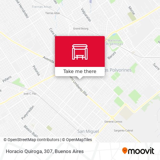 Horacio Quiroga, 307 map