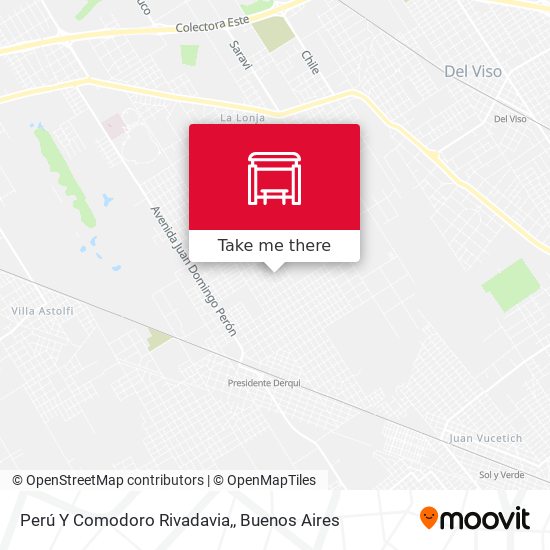 Mapa de Perú Y Comodoro Rivadavia,