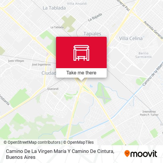 Camino De La Virgen María Y Camino De Cintura map