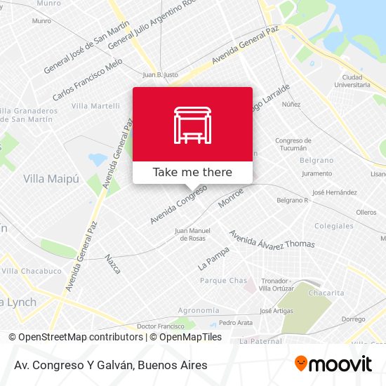 Mapa de Av. Congreso Y Galván