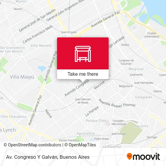 Mapa de Av. Congreso Y Galván