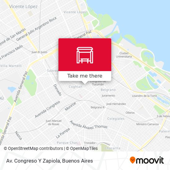 Av. Congreso Y Zapiola map