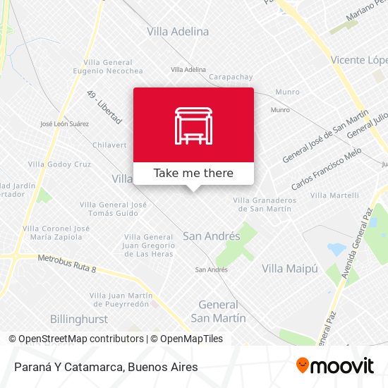 Paraná Y Catamarca map