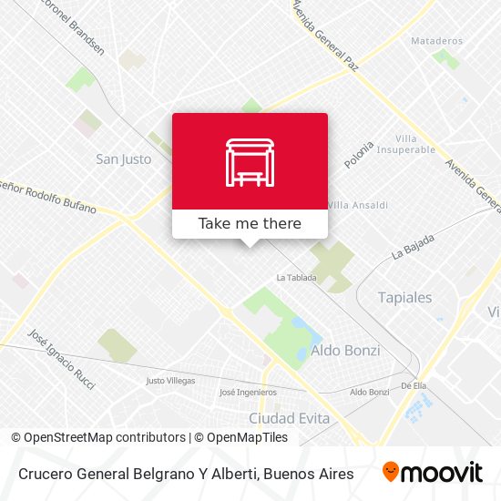 Mapa de Crucero General Belgrano Y Alberti