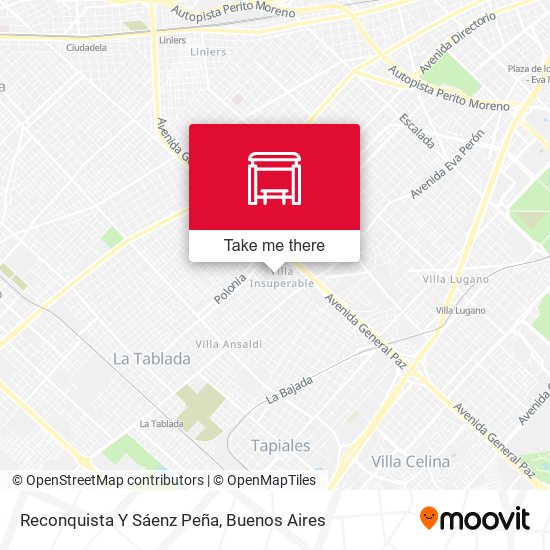 Reconquista Y Sáenz Peña map