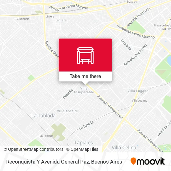 Reconquista Y Avenida General Paz map