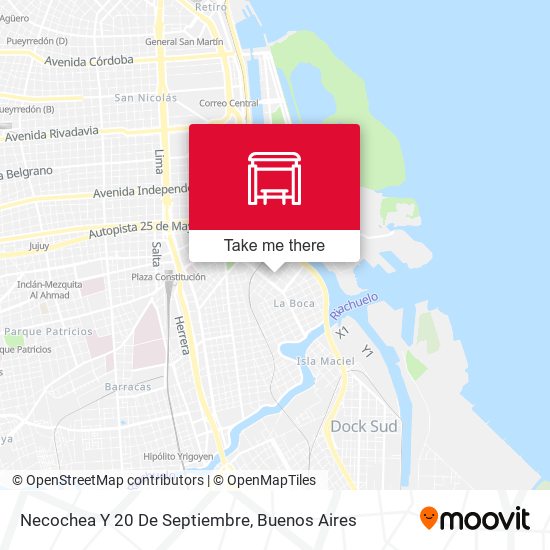 Necochea Y 20 De Septiembre map