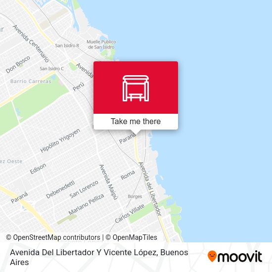 Avenida Del Libertador Y Vicente López map