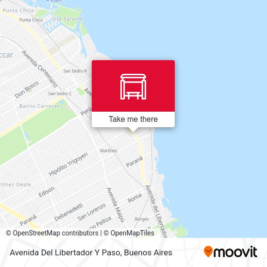Avenida Del Libertador Y Paso map