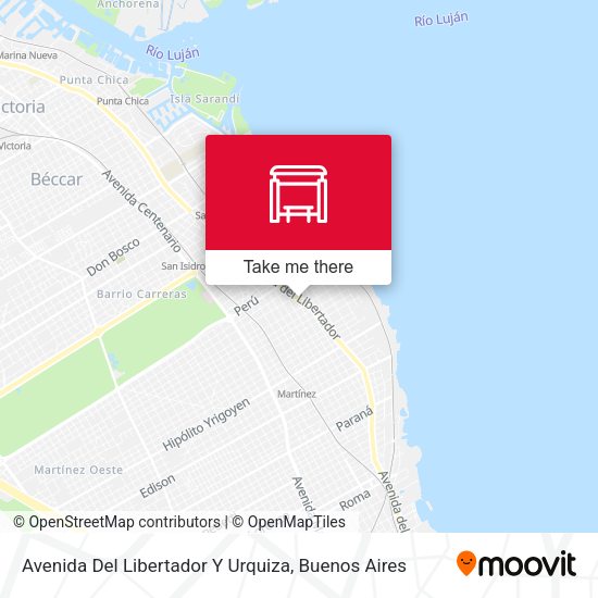 Avenida Del Libertador Y Urquiza map
