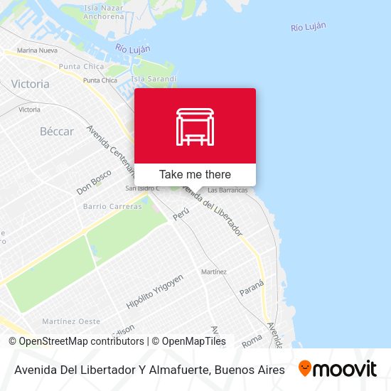 Avenida Del Libertador Y Almafuerte map