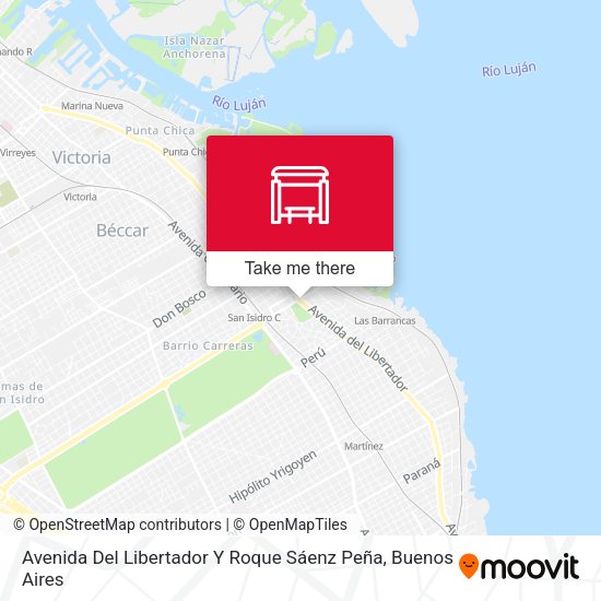 Mapa de Avenida Del Libertador Y Roque Sáenz Peña