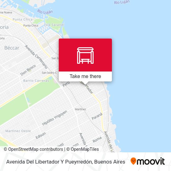 Avenida Del Libertador Y Pueyrredón map