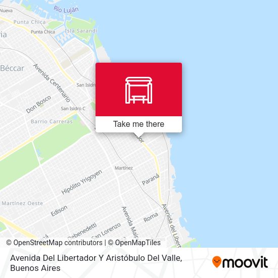 Mapa de Avenida Del Libertador Y Aristóbulo Del Valle