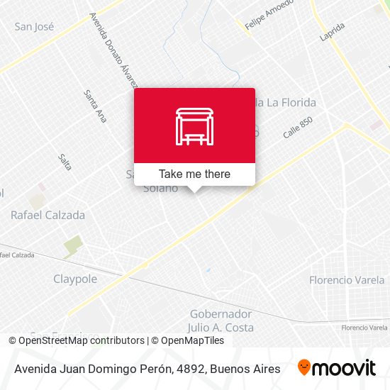 Avenida Juan Domingo Perón, 4892 map