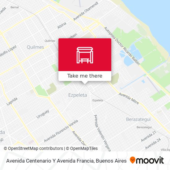 Mapa de Avenida Centenario Y Avenida Francia
