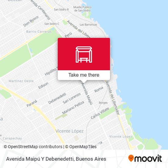 Avenida Maipú Y Debenedetti map