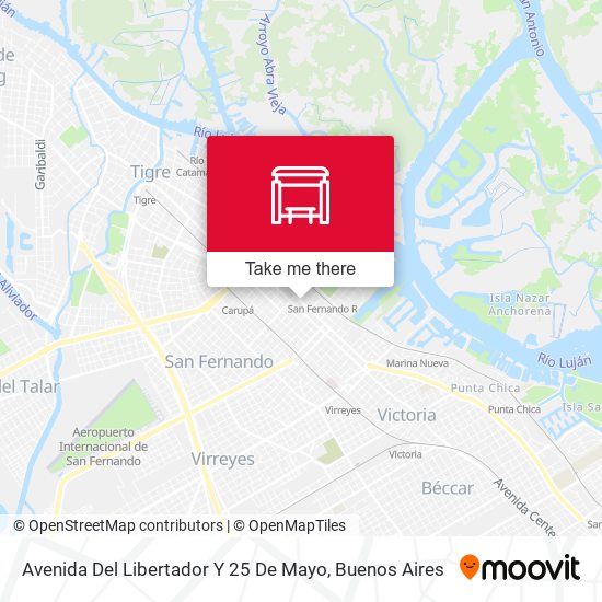 Avenida Del Libertador Y 25 De Mayo map