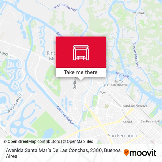 Avenida Santa María De Las Conchas, 2380 map