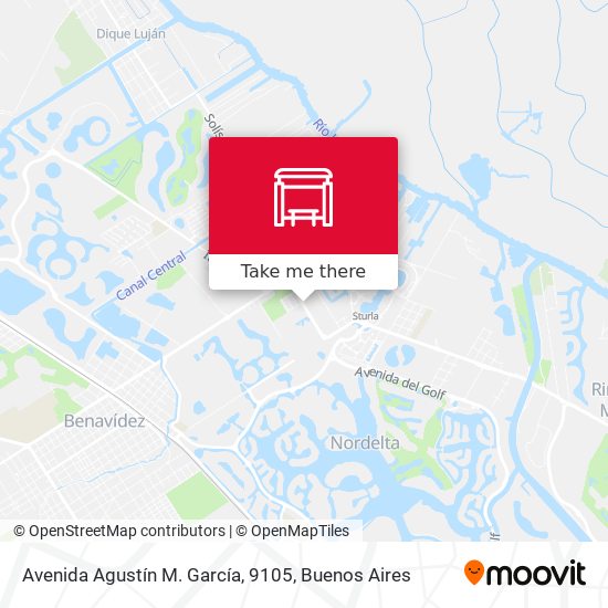 Mapa de Avenida Agustín M. García, 9105