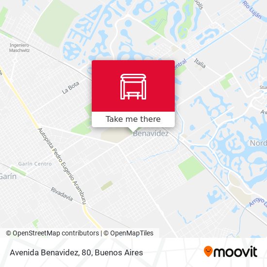 Avenida Benavidez, 80 map