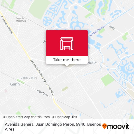Mapa de Avenida General Juan Domingo Perón, 6940