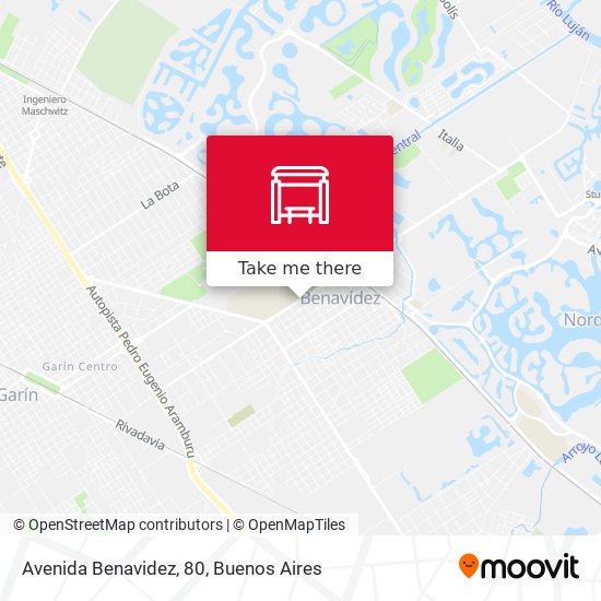 Avenida Benavidez, 80 map