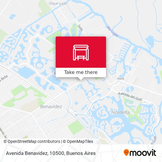 Mapa de Avenida Benavidez, 10500