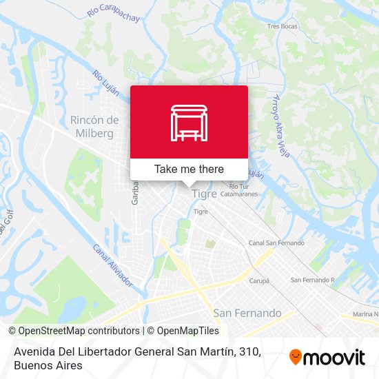 Mapa de Avenida Del Libertador General San Martín, 310