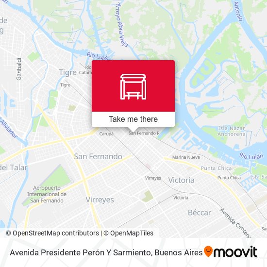Avenida Presidente Perón Y Sarmiento map