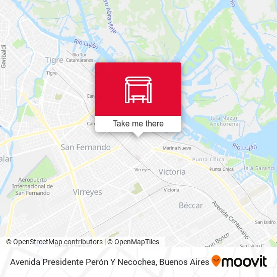 Avenida Presidente Perón Y Necochea map