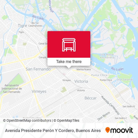 Avenida Presidente Perón Y Cordero map