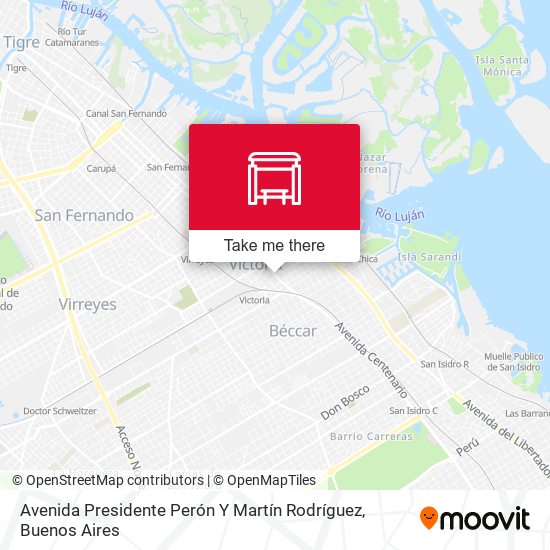 Avenida Presidente Perón Y Martín Rodríguez map