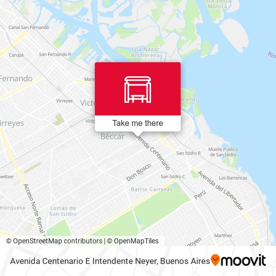 Avenida Centenario E Intendente Neyer map