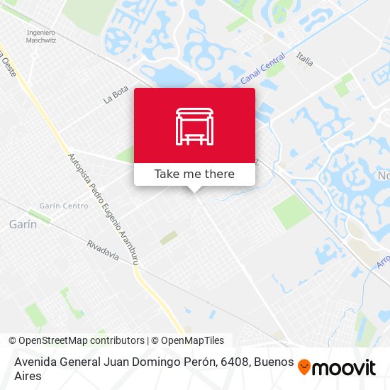 Mapa de Avenida General Juan Domingo Perón, 6408