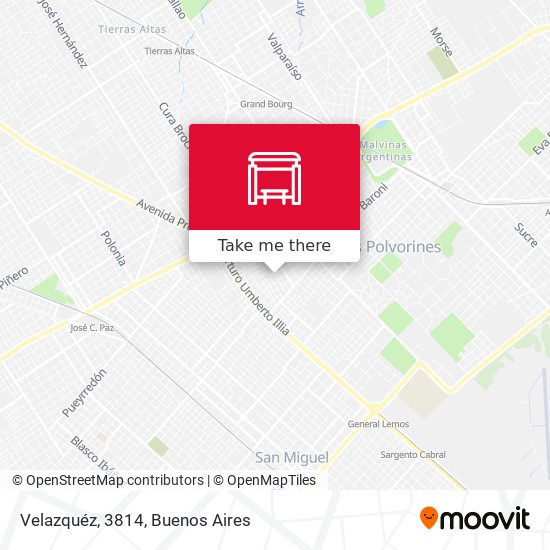 Velazquéz, 3814 map