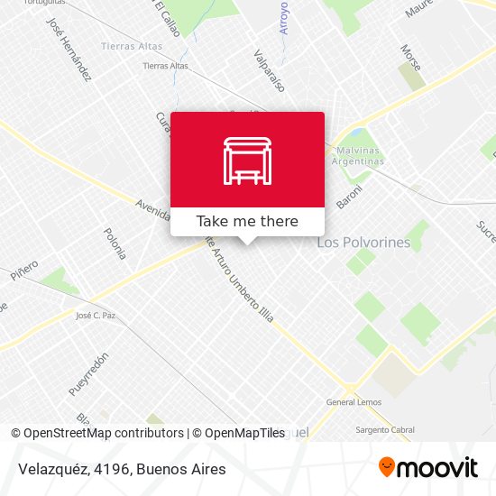 Velazquéz, 4196 map