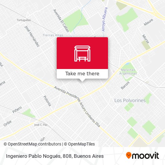 Ingeniero Pablo Nogués, 808 map