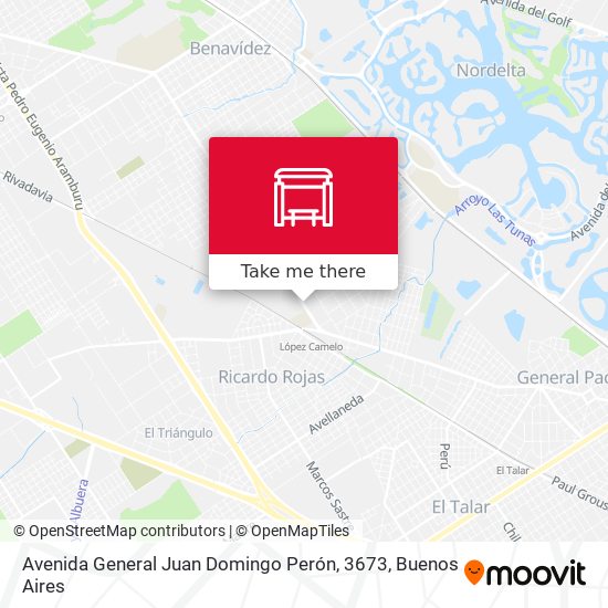 Mapa de Avenida General Juan Domingo Perón, 3673