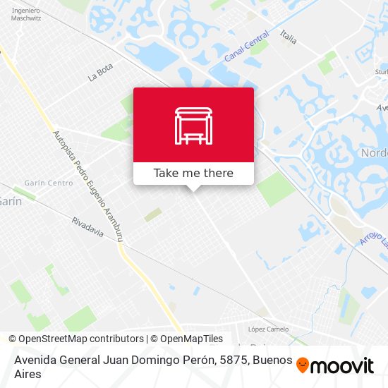Avenida General Juan Domingo Perón, 5875 map