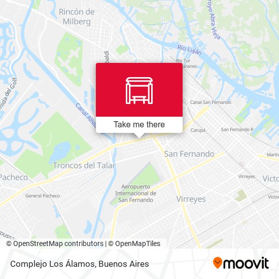 Complejo Los Álamos map