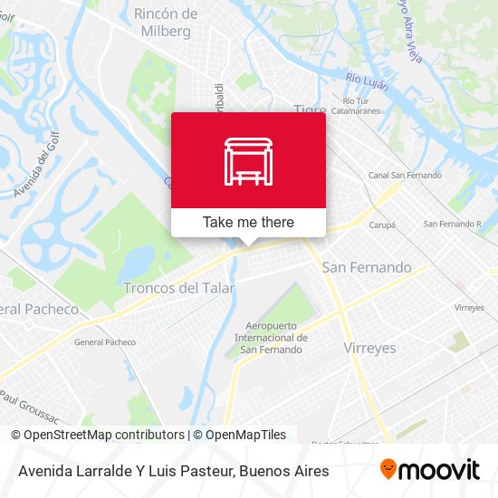 Avenida Larralde Y Luis Pasteur map