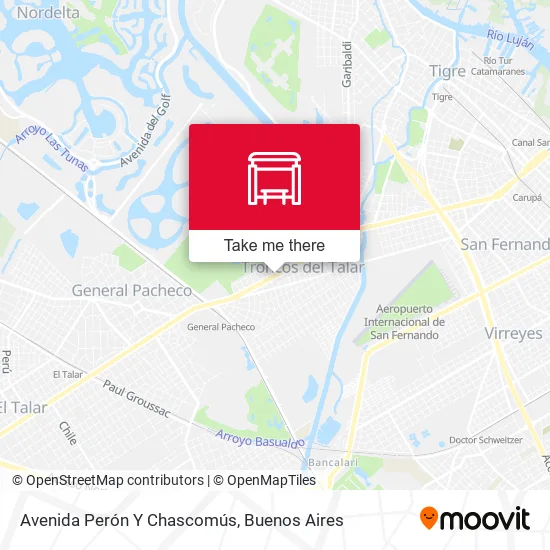 Avenida Perón Y Chascomús map