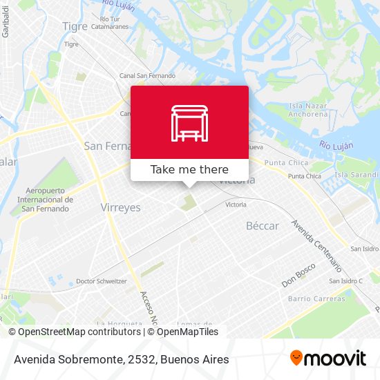 Avenida Sobremonte, 2532 map