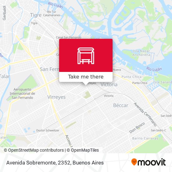 Mapa de Avenida Sobremonte, 2352