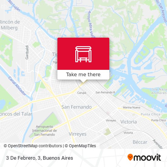 Mapa de 3 De Febrero, 3