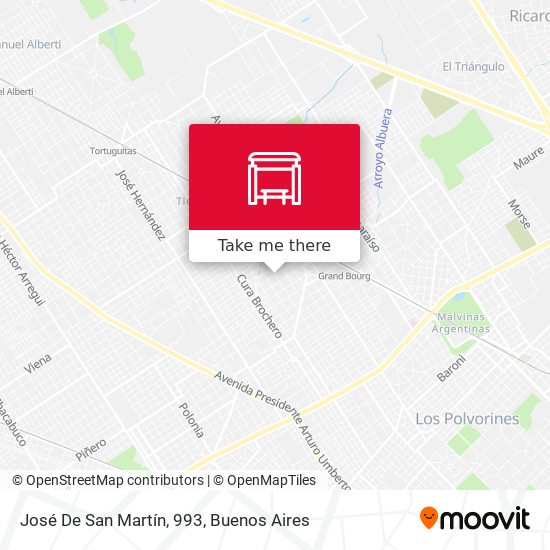 José De San Martín, 993 map