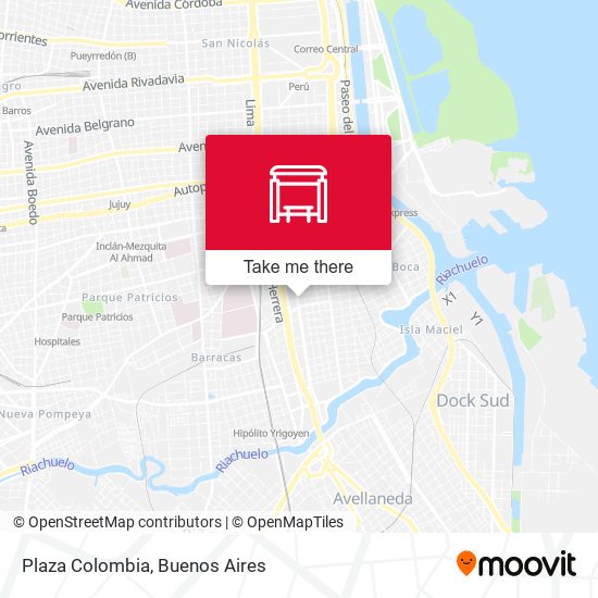 Plaza Colombia map