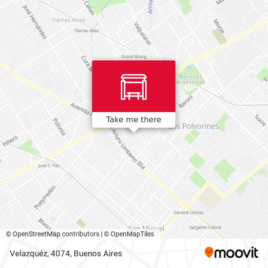Velazquéz, 4074 map