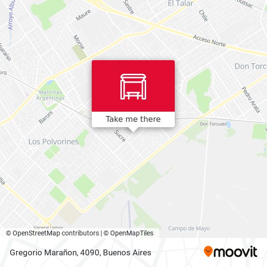 Mapa de Gregorio Marañon, 4090